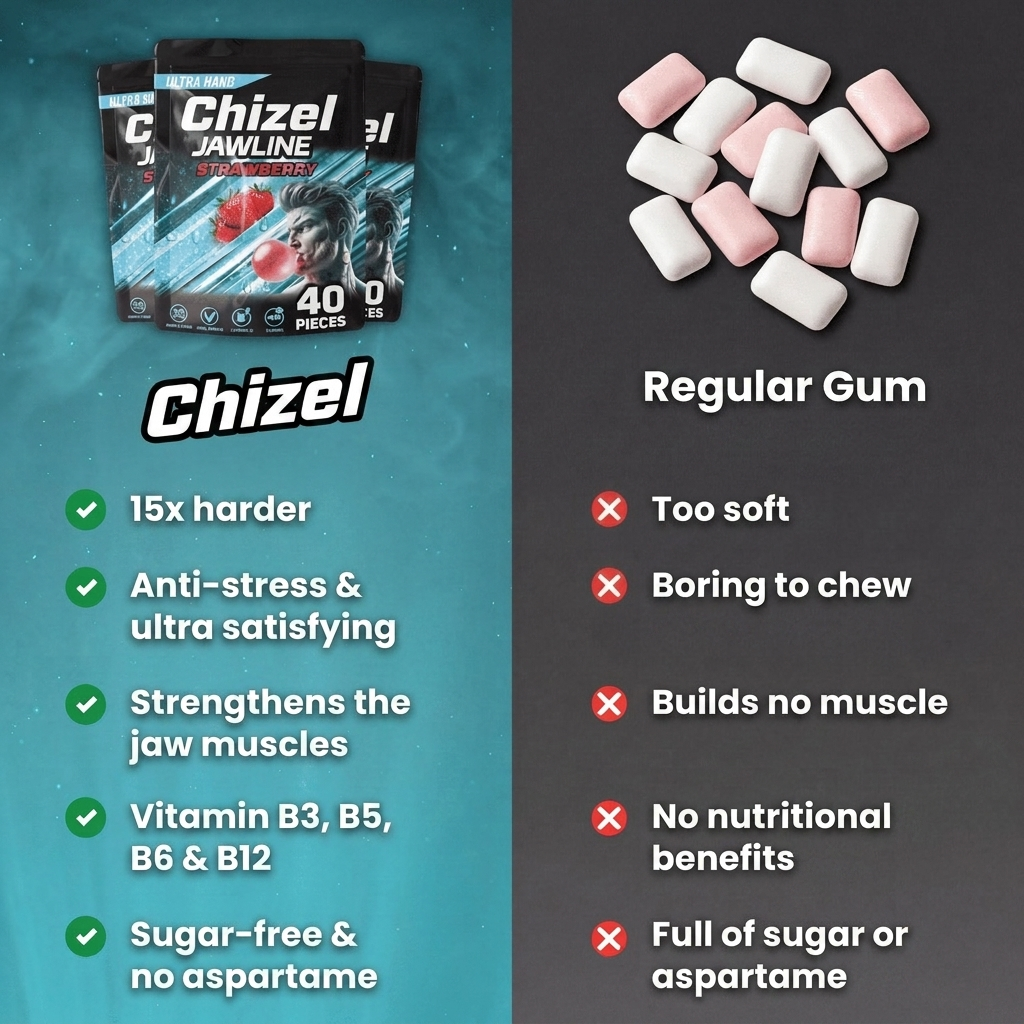 Chizel™ JAWLINE - Ultra-Hard Fitness Chewing Gum