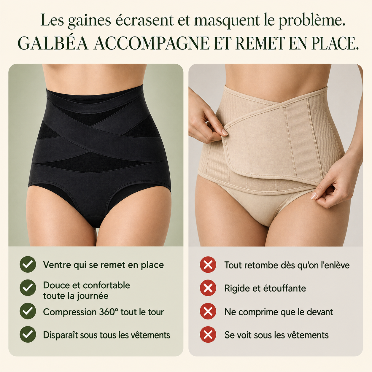 Galbéa™ Culotte Post-Partum - Compression 360°