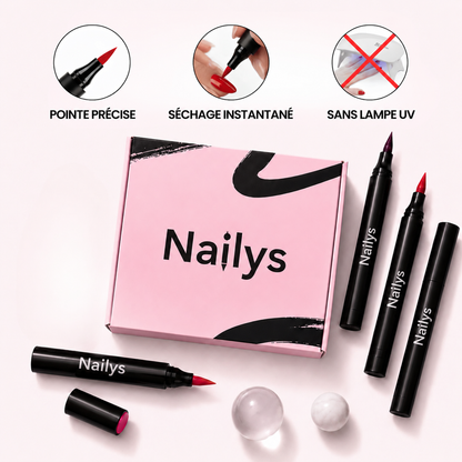 5 stylos vernis à ongles effet gel sans lampe UV | Nailys™
