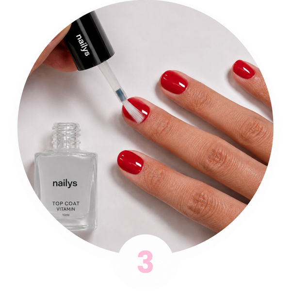 Terminez par un top coat