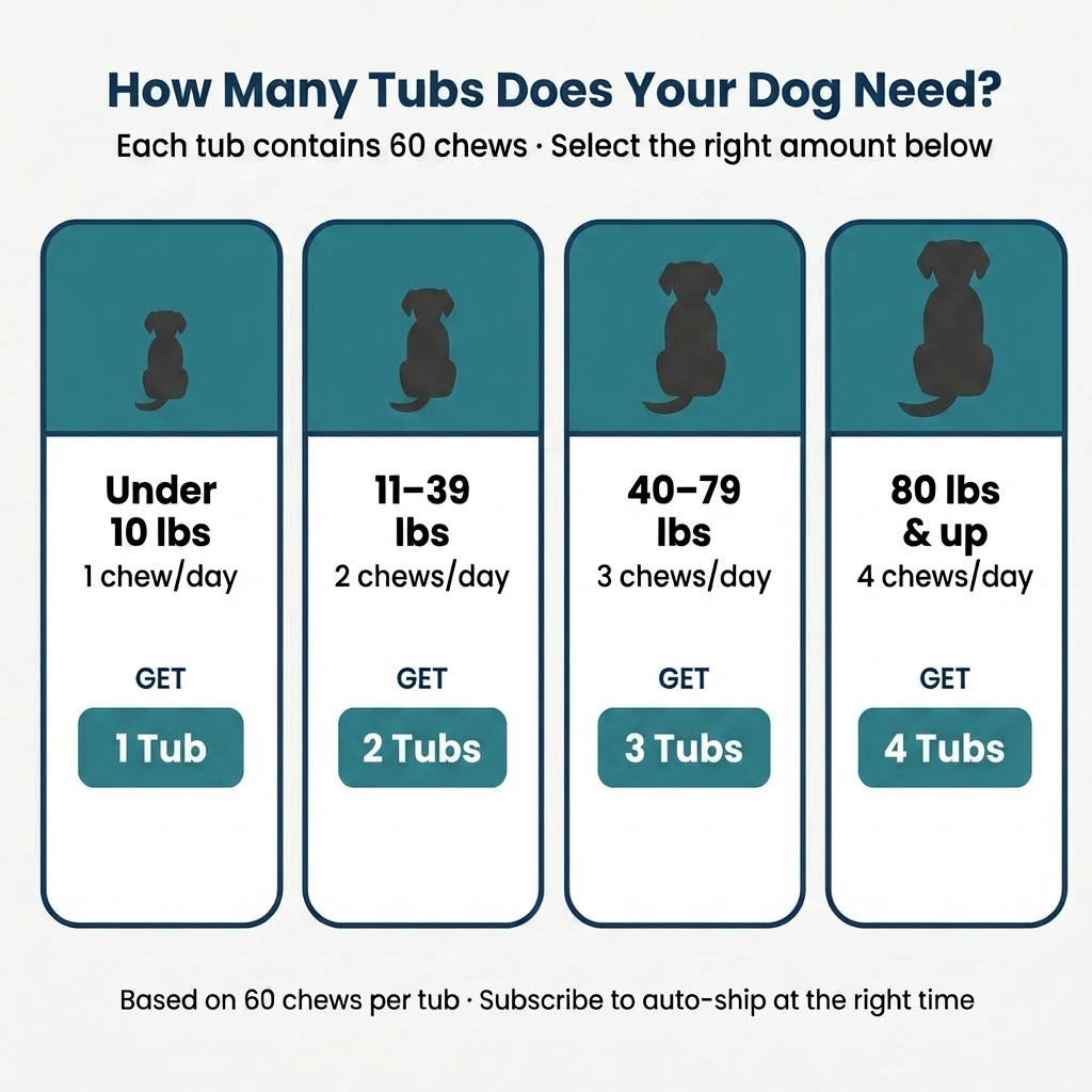 StrideBack™ Daily Hip & Joint Chews for Dogs
